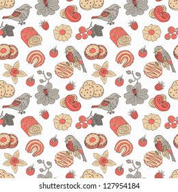 cookie seamless pattern