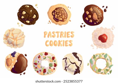 Cookie set. Delicious and beautiful baked goods.	
