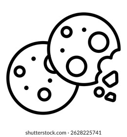 Cookie Simple Vector Icon Collection