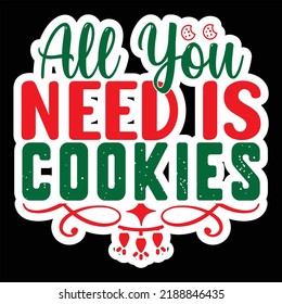Cookie Sticker Design, you can download vector file.