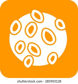 Cookie, sweet, dessert icon vector image. Can also be used for sweets and confectionery. Suitable for use on web apps, mobile apps and print media.