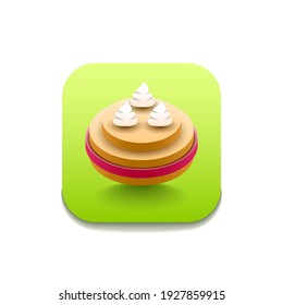 Cookie Sweet Fast Food Logo Vector Symbol Icon Design Style
