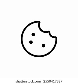 cookie sweet icon sign vector