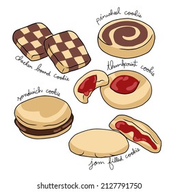 Cookie-Varietentypen, Vektorgrafik