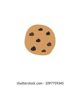 Cookie vector flat icon