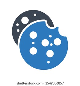 cookie vector glyph colour icon
