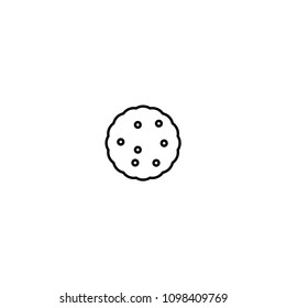 Cookie vector icon