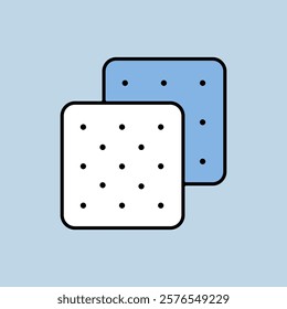 Cookie vector icon. Fast food sign. Graph symbol for cooking web site and apps design, logo, app, UI