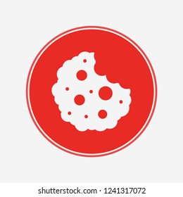 Cookie vector icon sign symbol