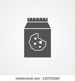 Cookie vector icon sign symbol