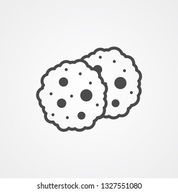 Cookie vector icon sign symbol
