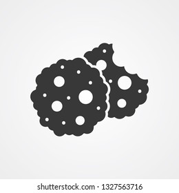 Cookie vector icon sign symbol
