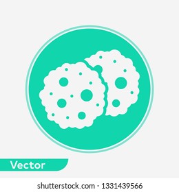 Cookie vector icon sign symbol