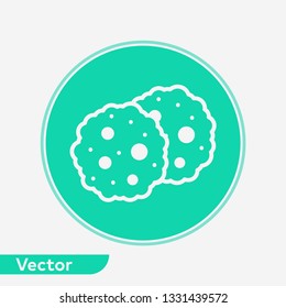 Cookie vector icon sign symbol