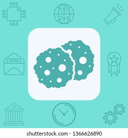 Cookie vector icon sign symbol