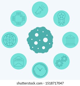 Cookie vector icon sign symbol