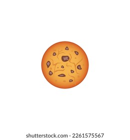 Cookie vector illustration, cookie flat icon