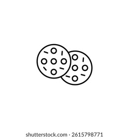Cookie vector line icon icons design