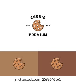 Cookie vector Logo design template
