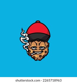 cookie vector smoking joint bud cartoon festival custom fashion halloween and Christmas