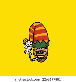 cookie vector smoking joint bud cartoon festival custom fashion halloween and Christmas