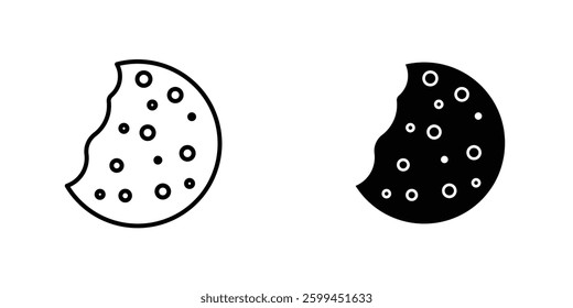 Cookieicons for ui. vector illustration