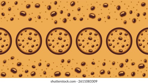 Cookies abstract background art illustration, vector design for all project.