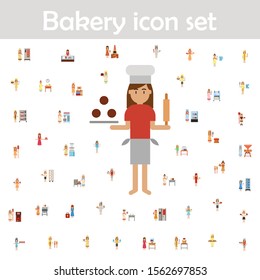 Cookies, bakery color icon. Bakery icons universal set for web and mobile