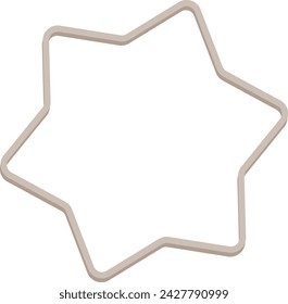 Cookies Baking Star Form Vector Illustration