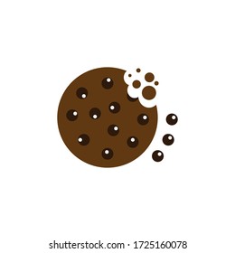 cookies, biscuit illustration logo vector design