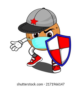 Cookies Biscuit sport Vector illustrations for mascot merchandise t-shirt, stickers and Label designs, poster company or brands.
