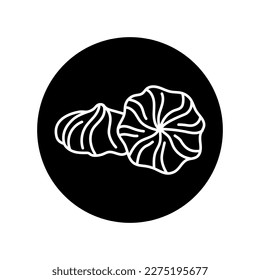 Cookies black line icon. Bakery. Pictogram for web page