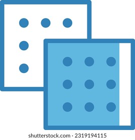 Cookies, blaues Symbol, Vektorsymbol