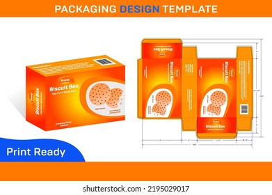 Cookies Box Packaging Design Template