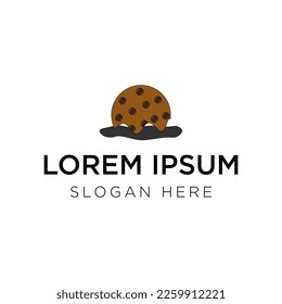 cookies cake logo design vector illustration isolated background