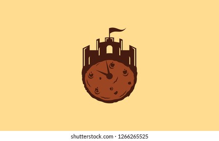 Cookies and Castle Logo Vector