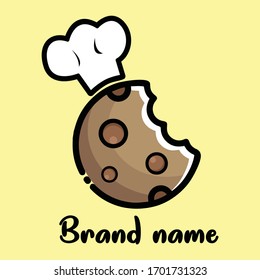 logotipo del chef de cookies Ilustración de diseño Vector
