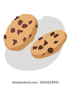  biscoitos com batatas fritas. Mordidas, quebradas, migalhas de biscoito.
