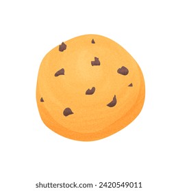 Cookies with chocolate. Trendy flat illustration for: logo, app, graphic, design, web, UI, logotype.