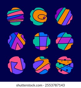 cookies color shape illustration vector