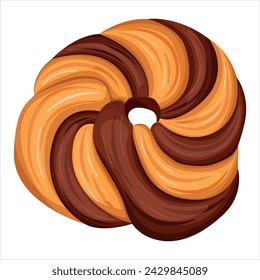 Cookies, confectionery. Vector illustration on a white background.