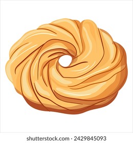 Cookies, confectionery. Vector illustration on a white background.