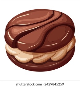 Cookies, confectionery. Vector illustration on a white background.