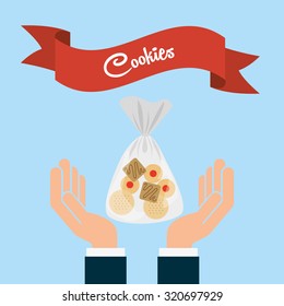 cookies delcious design, vector illustration eps10 graphic 