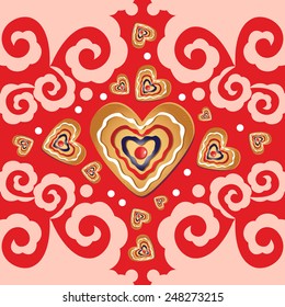 Cookies. Elements for cards, gifts, crafts, invitation. Vector illustration.