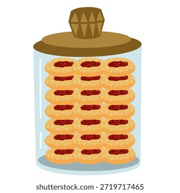Bolsa de regalo de galletas Ilustración vectorial