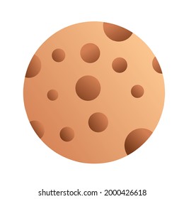 Cookies with gradient colors.  flat minimalist design vector eps 10