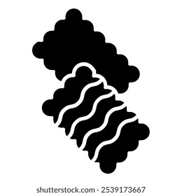 Cookies  icon ,bakery black illustration