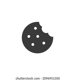 Cookies Icon Black and White Vector Graphic