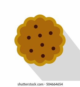 Cookies icon. Flat illustration of cookies icon for web